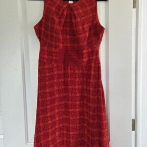Girls From Savoy Silk Dress Feminine flared skirt with tie back  Size 6